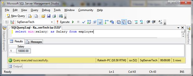 Functions In SQL Server